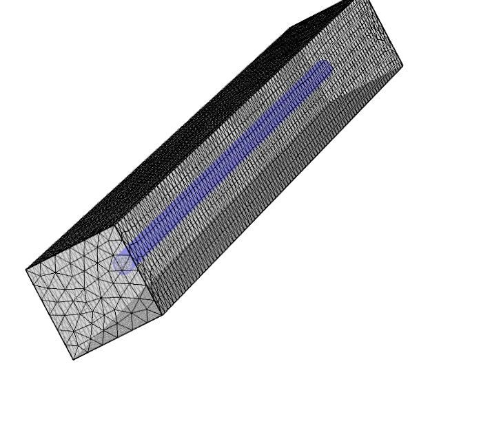 Full 3D finite element mesh in COMSOL