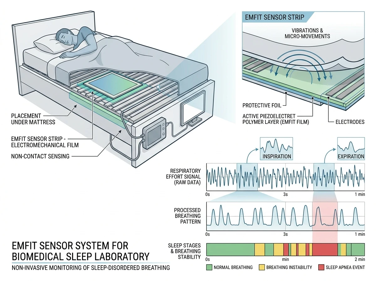 Emfit Sensor Sleep-Disordered Breathing and Respiratory Effort Monitoring
